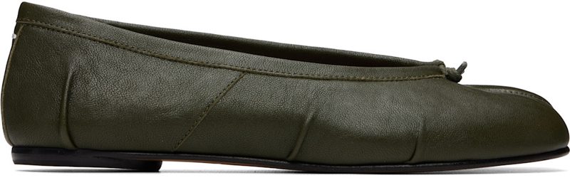 Khaki Tabi Ballerina Flats 262168F118016