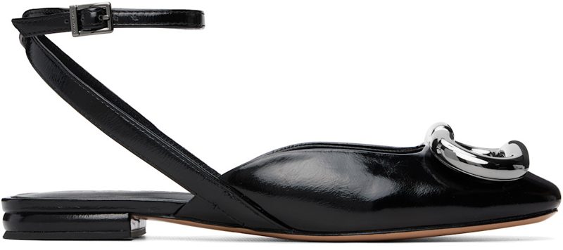 Black The Pop J Marc Flats 262190F118004