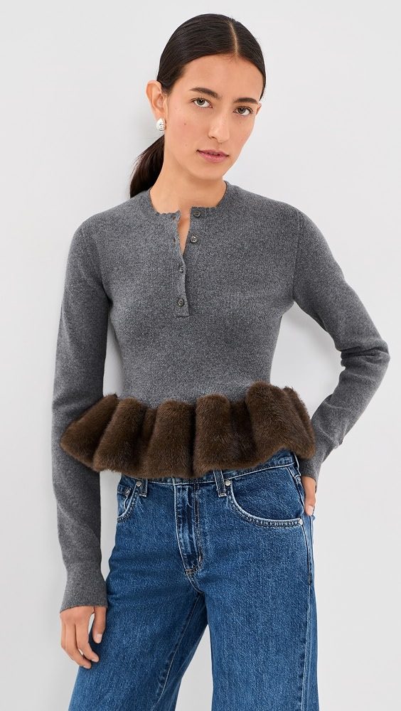 Wool Crew Sweater_Dark Grey Melange