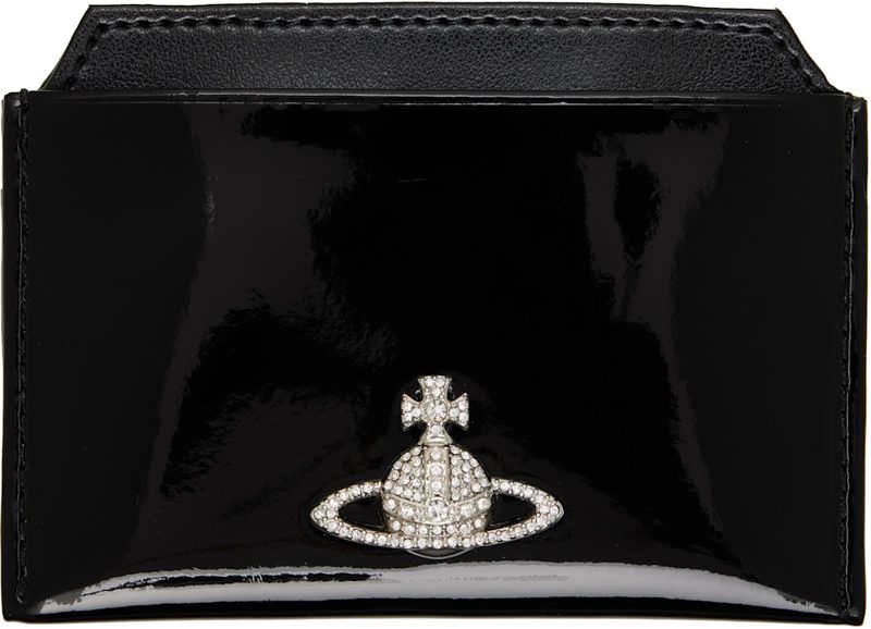 Black Flat Card Holder 262314M163017