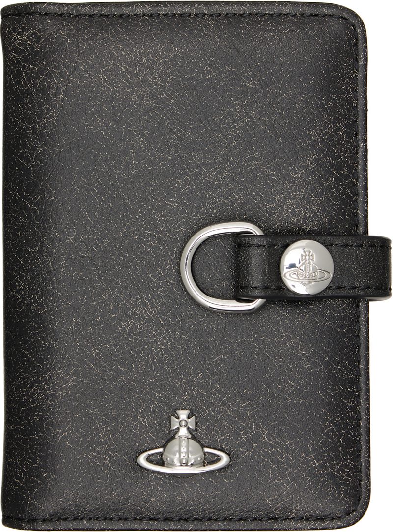 Black Vertical Flap Card Holder 262314M163064