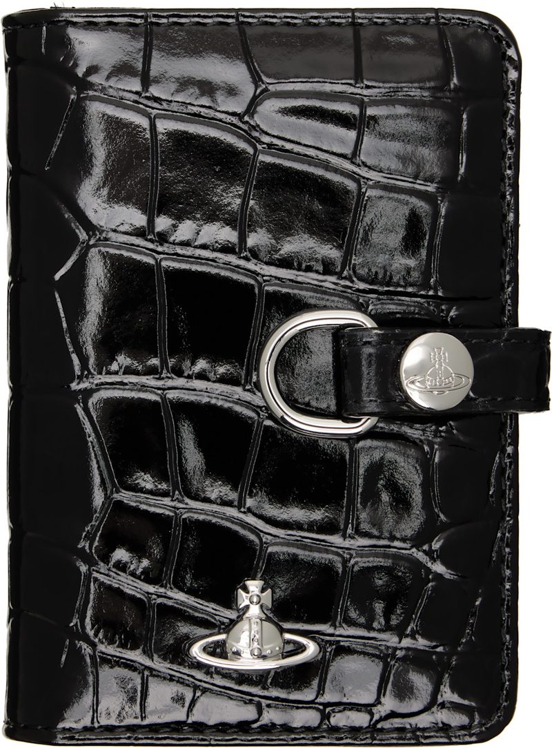Black Vertical Flap Card Holder 262314M163041