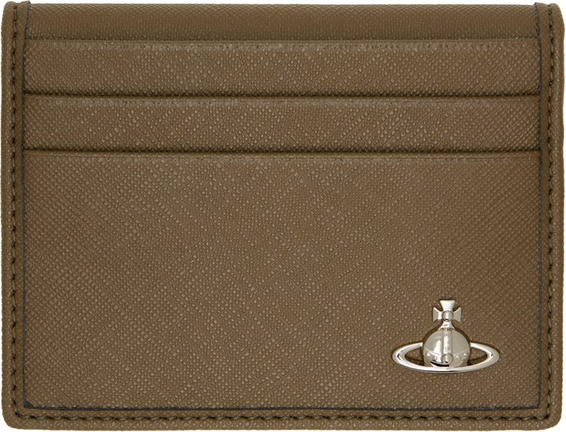 Khaki Orb Man Bifold Card Holder 262314M163072
