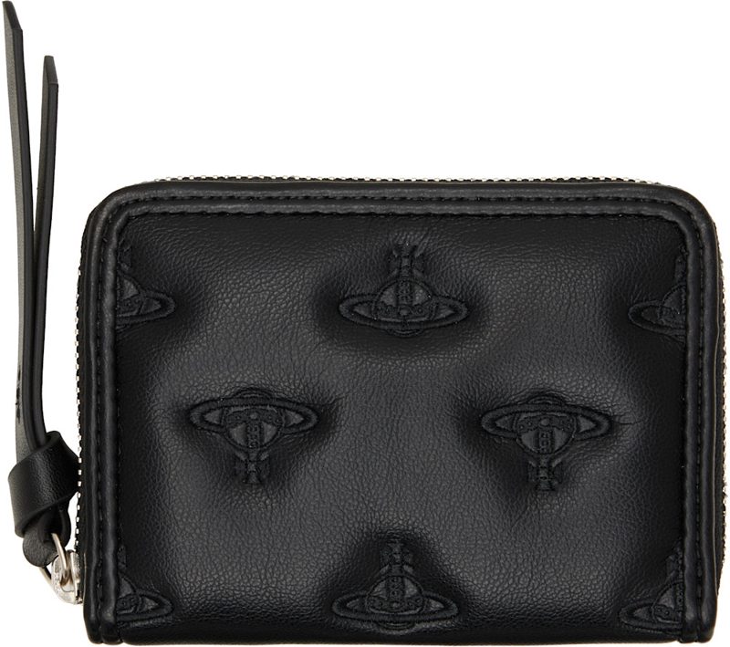 Black Zip Coin Case Wallet 262314M164012
