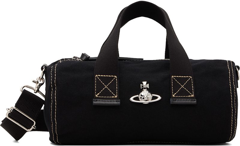 Black Paul Cylinder Crossbody Bag 262314M170003