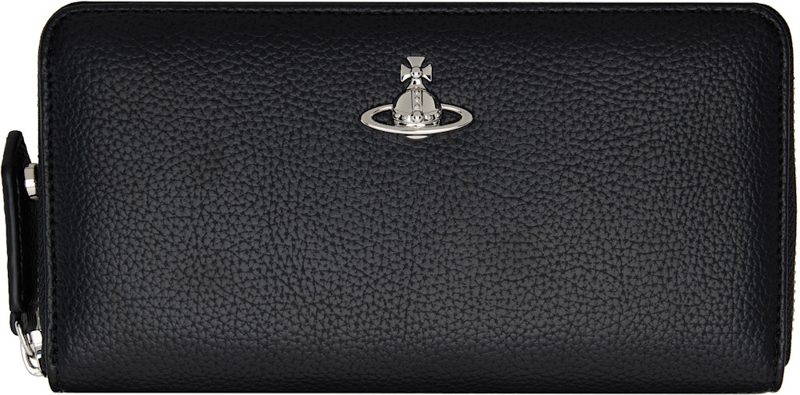 Black Classic Zip Round Wallet 262314F040004