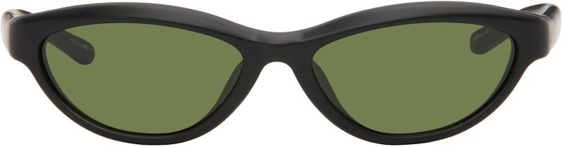 Black Linda Farrow Edition The Curvo Sunglasses 262553F005004