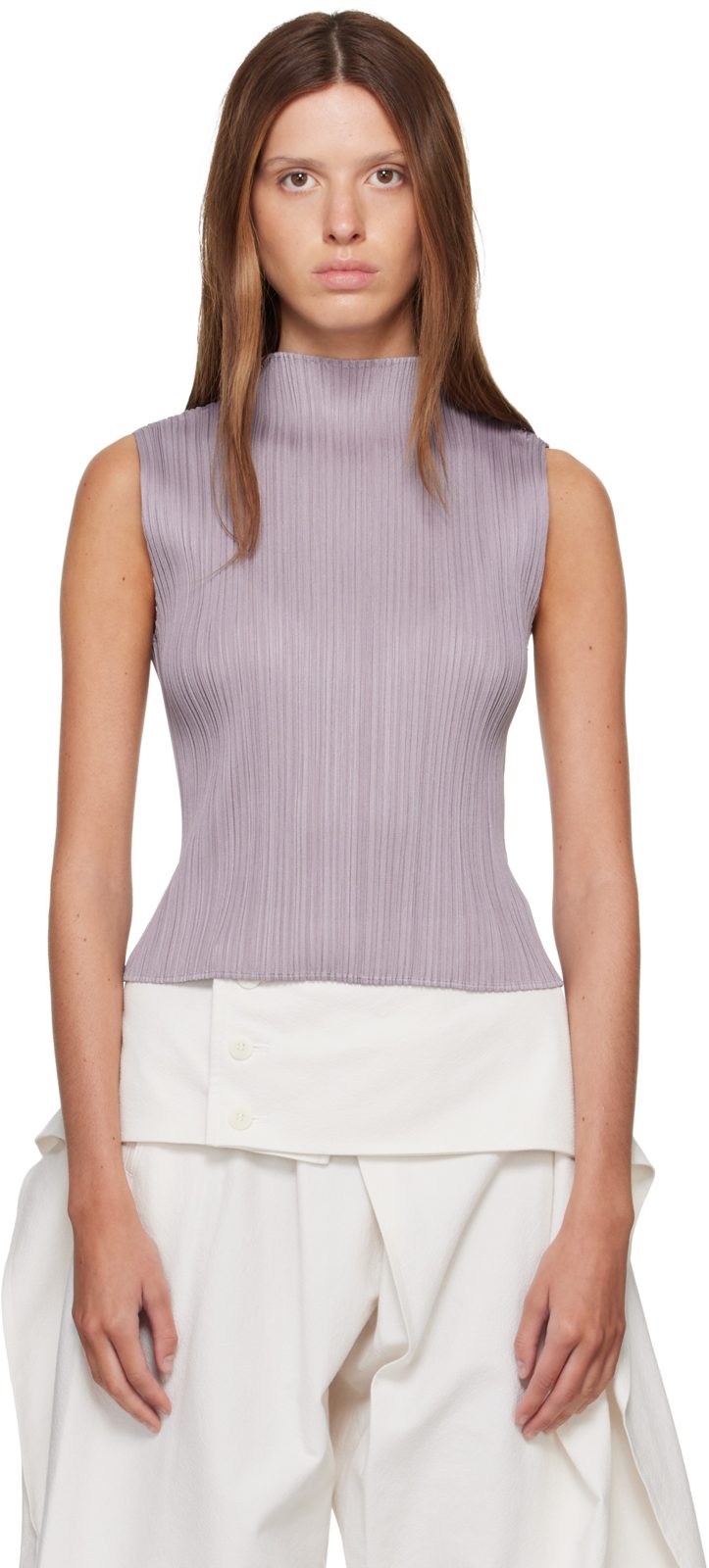 PLEATS PLEASE [이세이 미야케] Purple Monthly Colors August Top 262941F111033