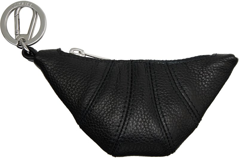 Black Mini Croissant Keychain 262646M148009