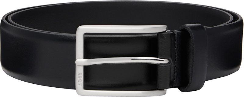 Black Leather Belt 262085M131006