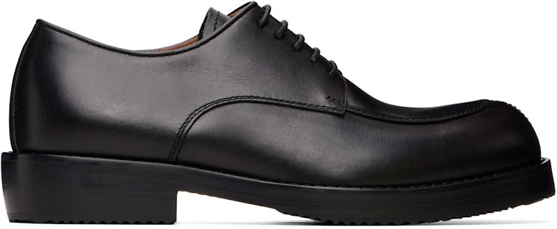 Black Leather Derbys 262358M225001