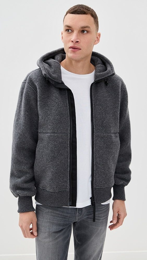 Chilliwack Black Disc Fleece Bomber_Quarry Grey