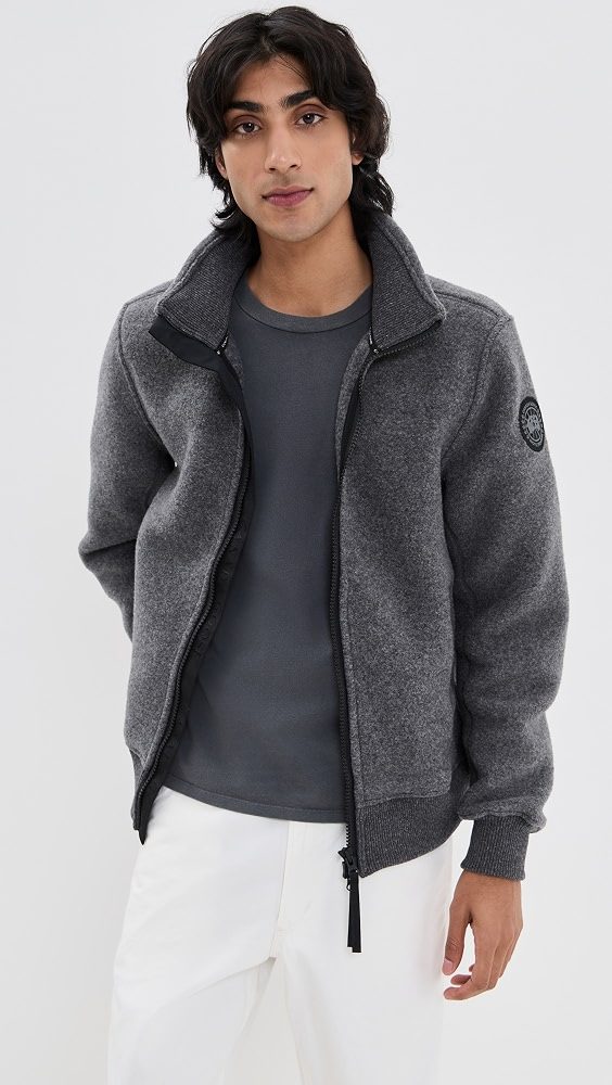 Black Disc Lawson Fleece Jacket_Quarry Grey