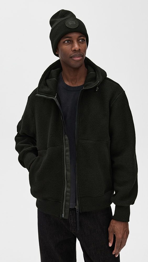 Chilliwack Black Disc Fleece Bomber_Black