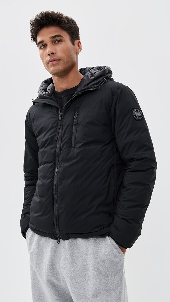 Lodge Black Disc Hooded Jacket_Black