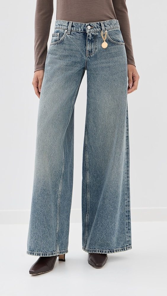 Mid Blue Wide Leg Jeans_Mid Blue