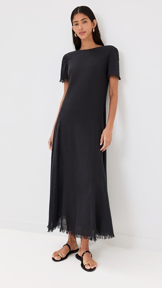 STAUD Le Havre Dress_Black