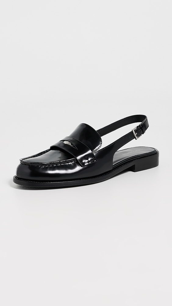 Classic Penny Slingback Loafers_Perfect Black