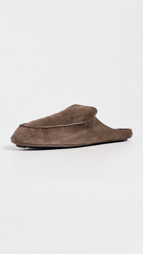 Mansur Gavriel Moccasin Mules_Anise