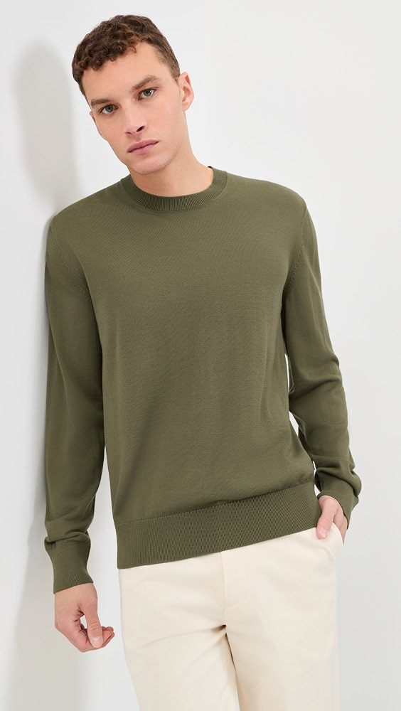 H-Leno Crew Neck Sweater_Olive Night