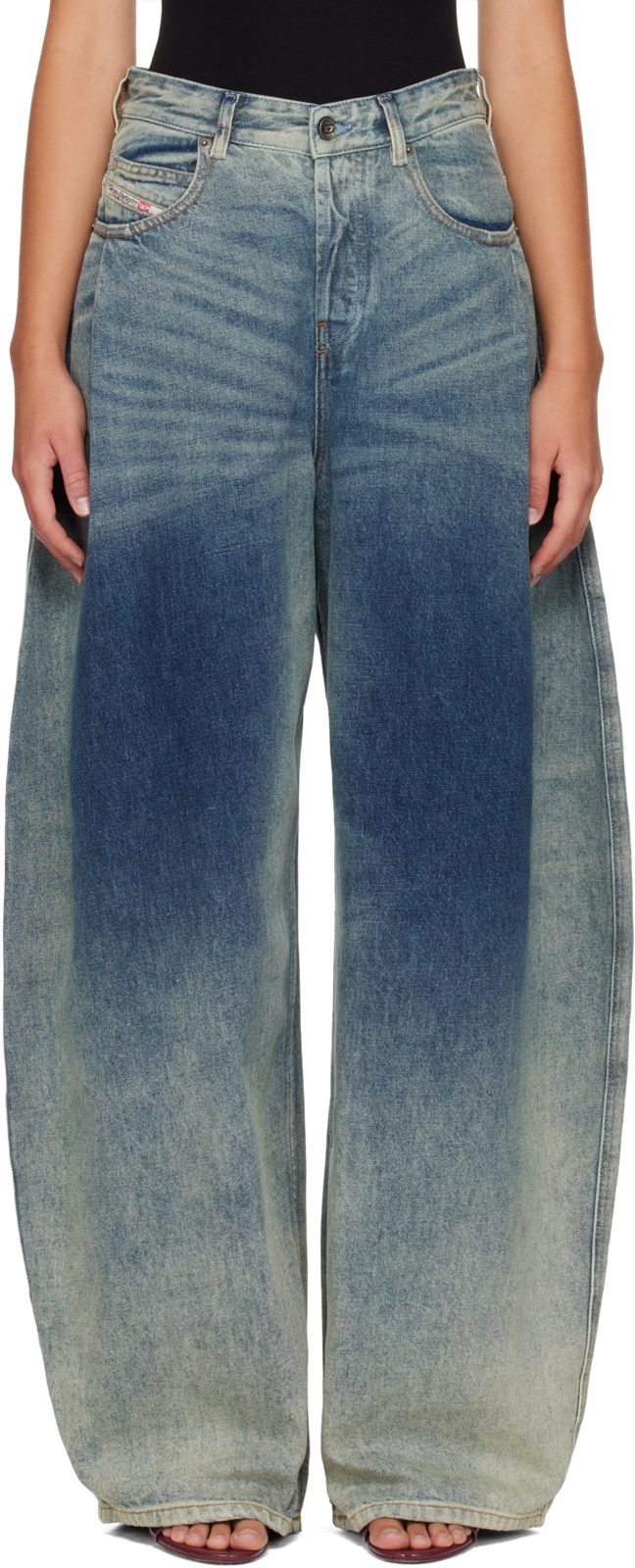 Blue High Waist 1987 D-Khelz Jeans 262001F069009