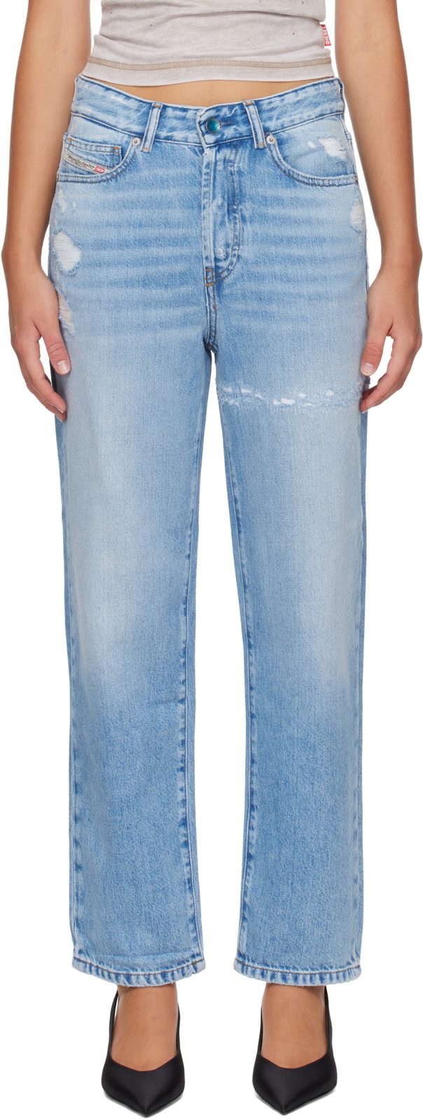 Blue High Waist 1981 D-Went Jeans 262001F069022
