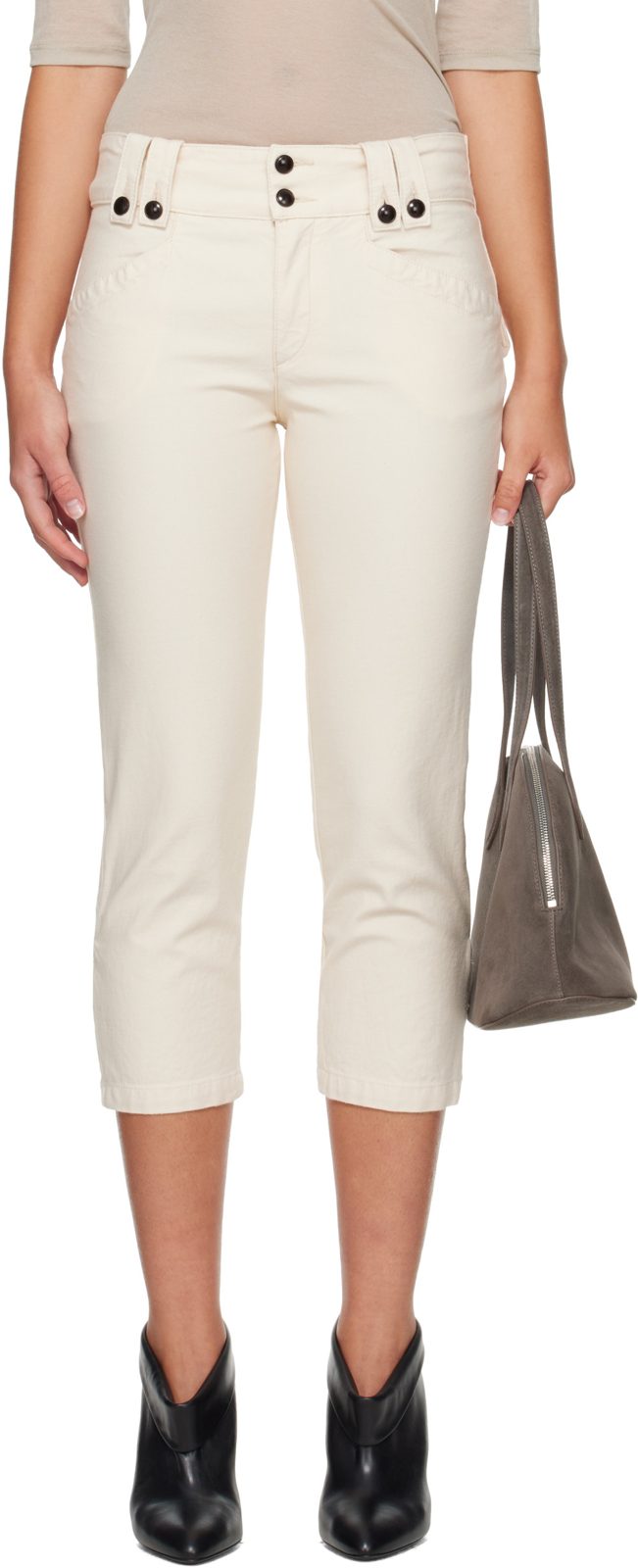 오프화이트 Berna Capri Trousers 262600F087005