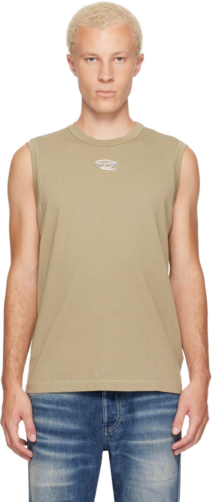 Khaki T-Bisco-Iod Tank Top 262001M214005