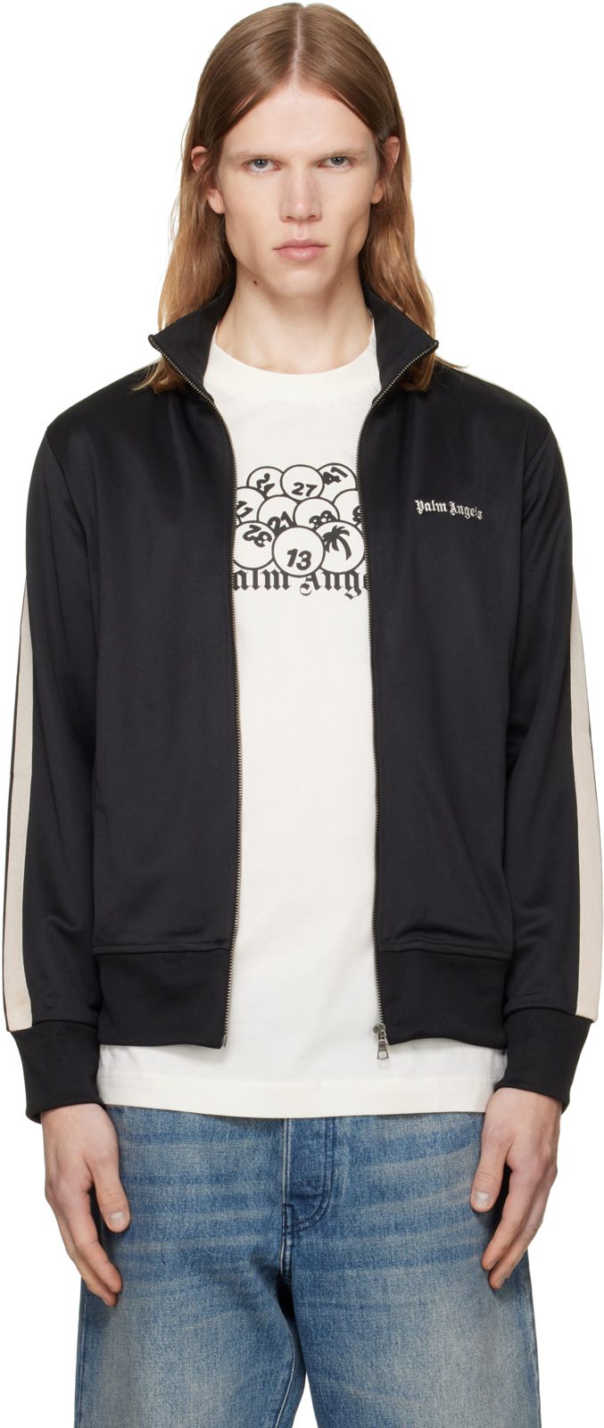 Black Classic Logo Track Jacket 262695M202000