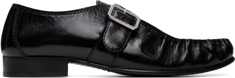 Marni Black Leather Loafers 262379M231004