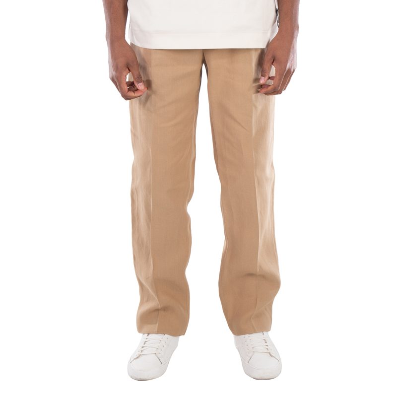 Open Box - Straight-Leg Paper Canvas Trousers