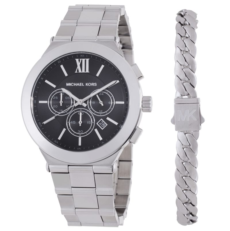 Michael Kors Oversized Billie Chronograph Quartz Mens Watch and Bracelet Gift Set MK9272SET