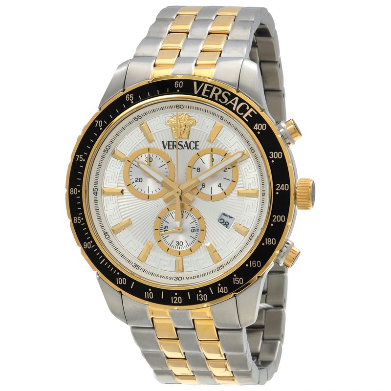 Sport Chrono Quartz Silver Dial Mens Watch VEZCA0624
