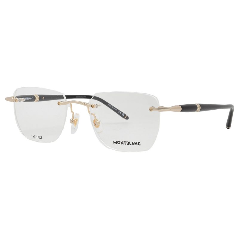 Montblanc Demo Rectangular Mens Eyeglasses MB0346O 001 53