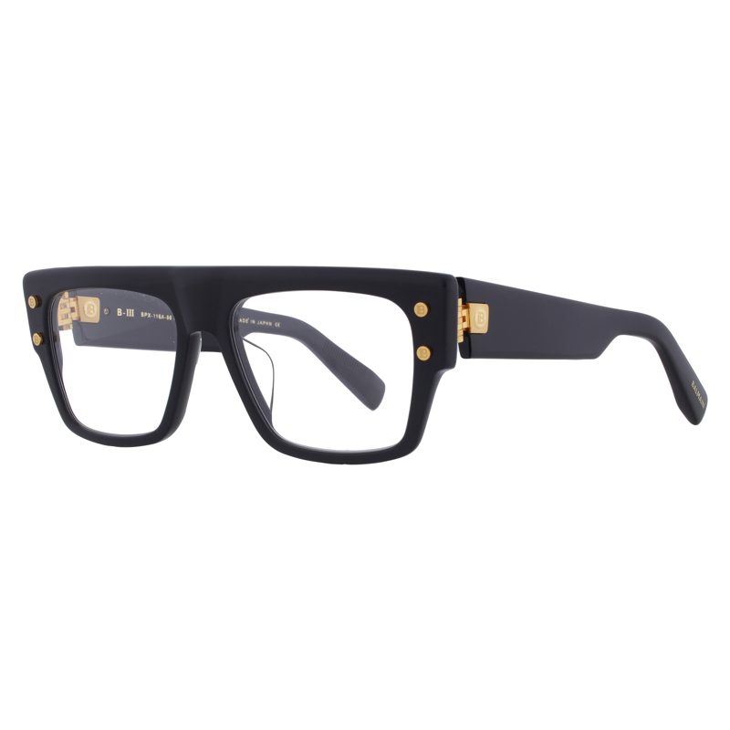 B - III Demo Square Unisex Eyeglasses BPX-116 A 56
