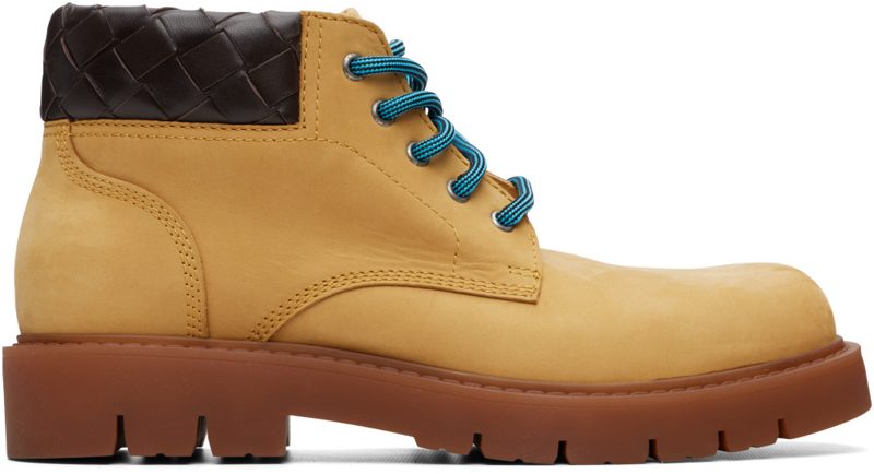 Tan Haddock Lace-Up Boots 262798M255002