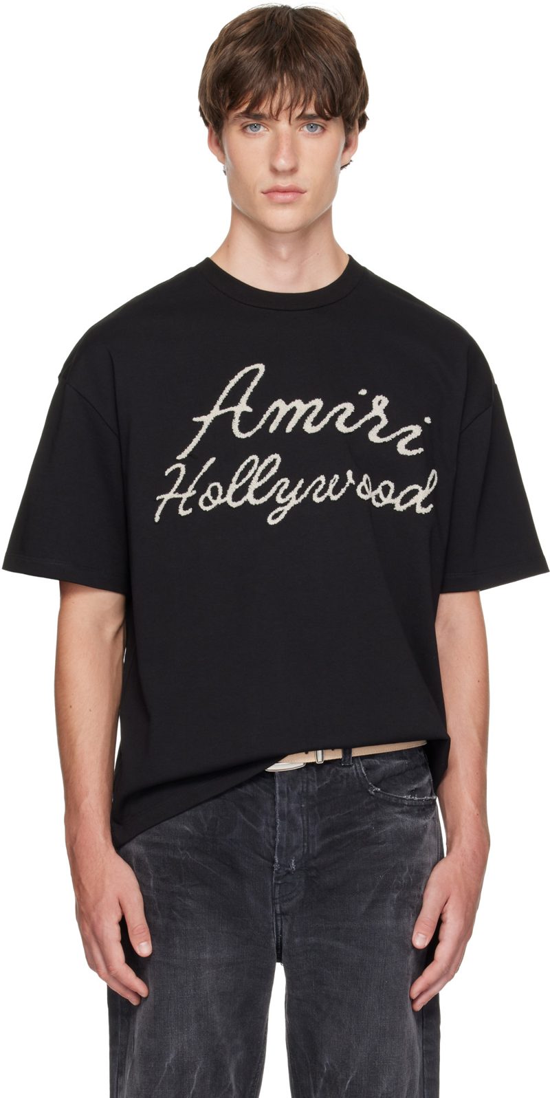 Black [아미리] Hollywood Oversized T-shirt 262886M213068