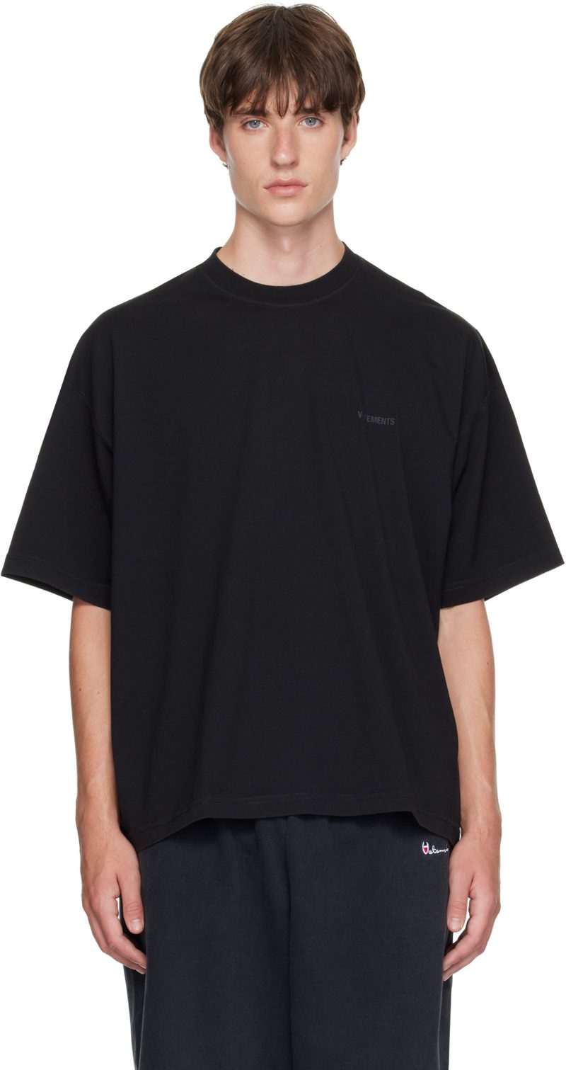 Black Classic Logo Boxy T-shirt 262669M213032