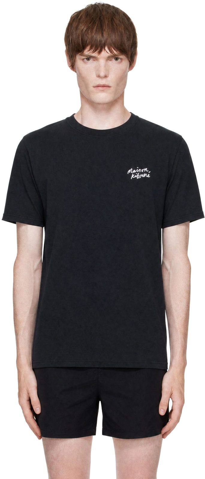 Black Maison Kitsune Handwriting Comfort T-shirt 262389M213037