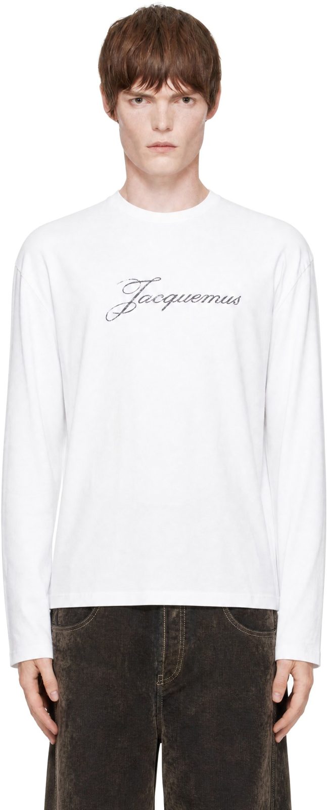 White The [자크뮈스] long-sleeve T-shirt 262553M213010