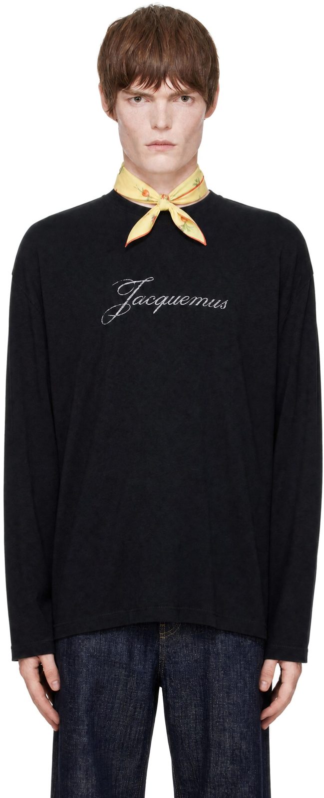 Black The [자크뮈스] long-sleeve T-shirt 262553M213008