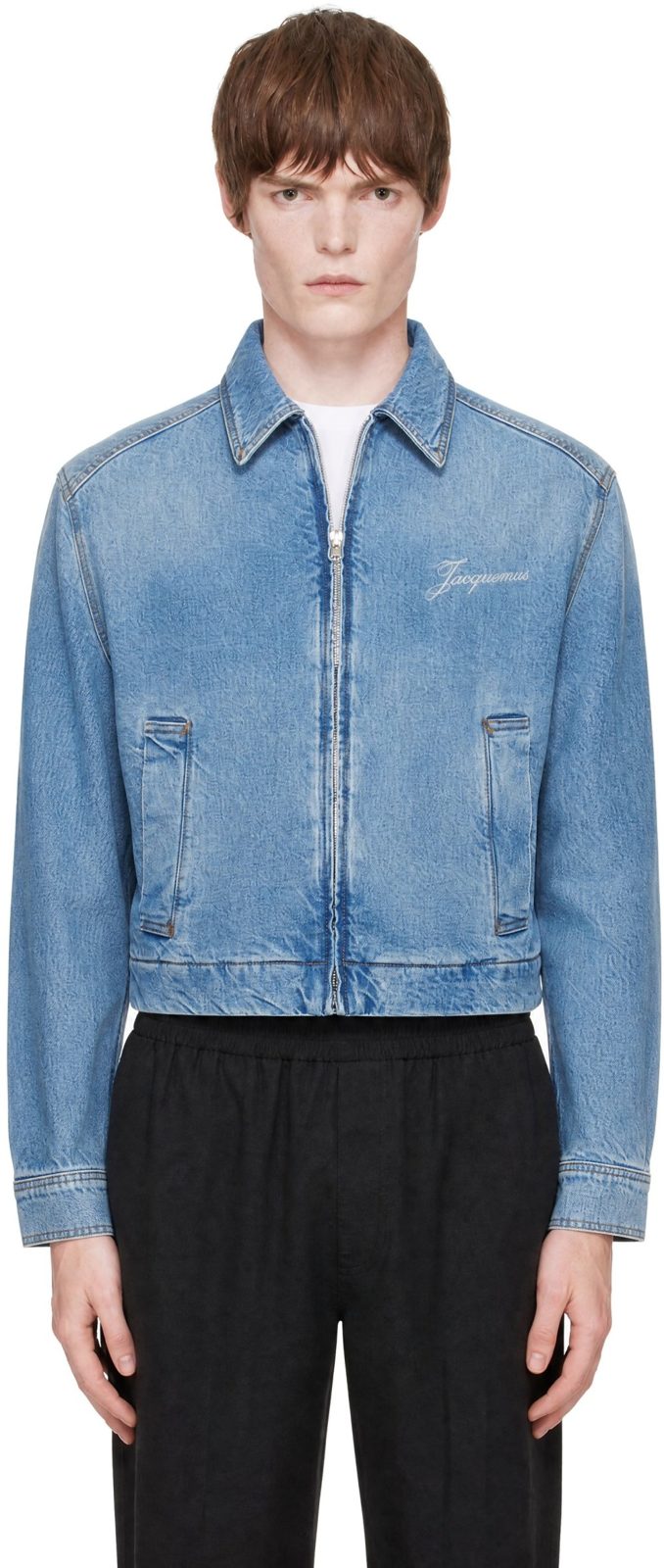 Blue La Veste de-Nimes Canevas Denim Jacket 262553M177002
