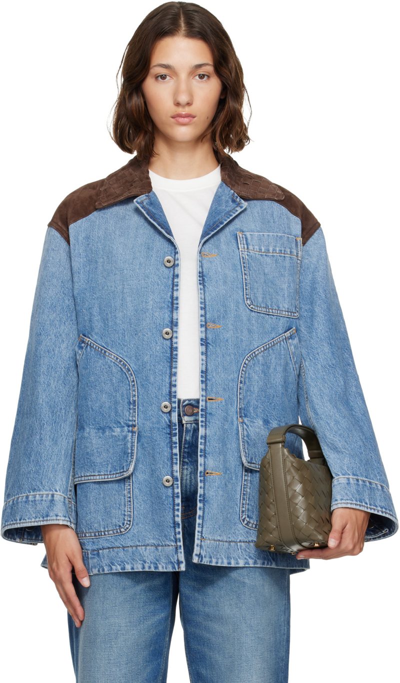 Blue Vintage Denim Jacket 262798F060000
