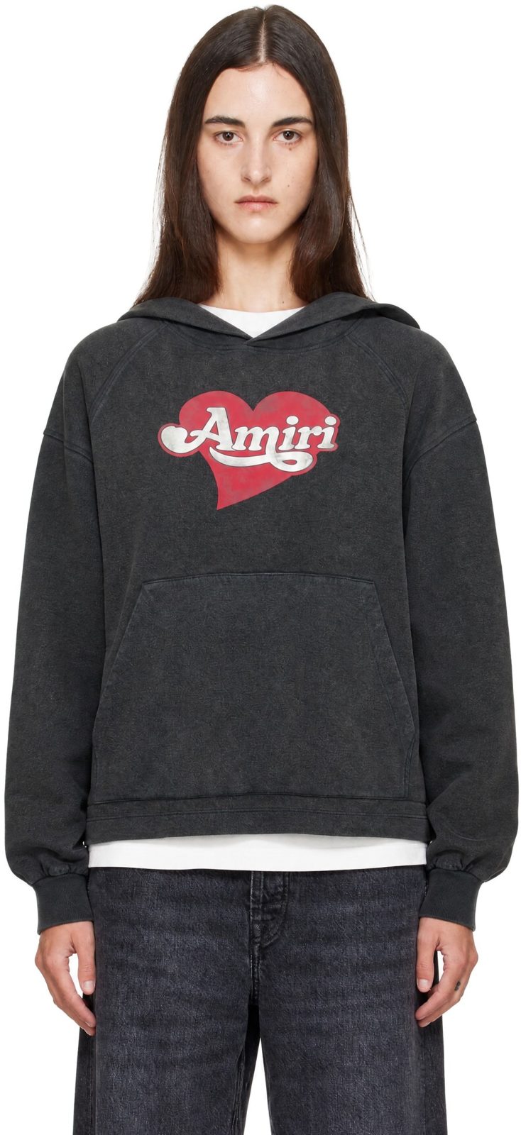 Gray Heart Hoodie 262886F097000