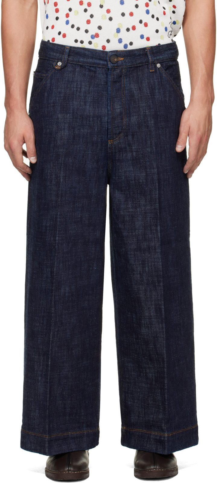 Blue Le de-Nimes Jeans 262553M186001