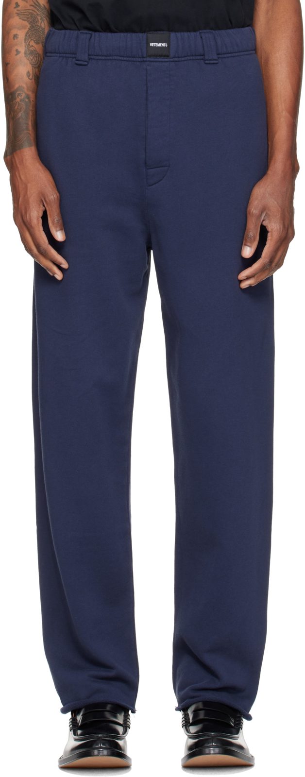 Navy Tailored Sweatpants 262669M190004