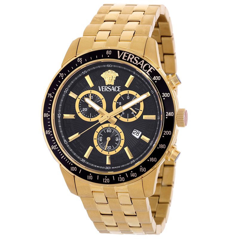 Sport Chrono Quartz Black Dial Mens Watch VEZCA0724