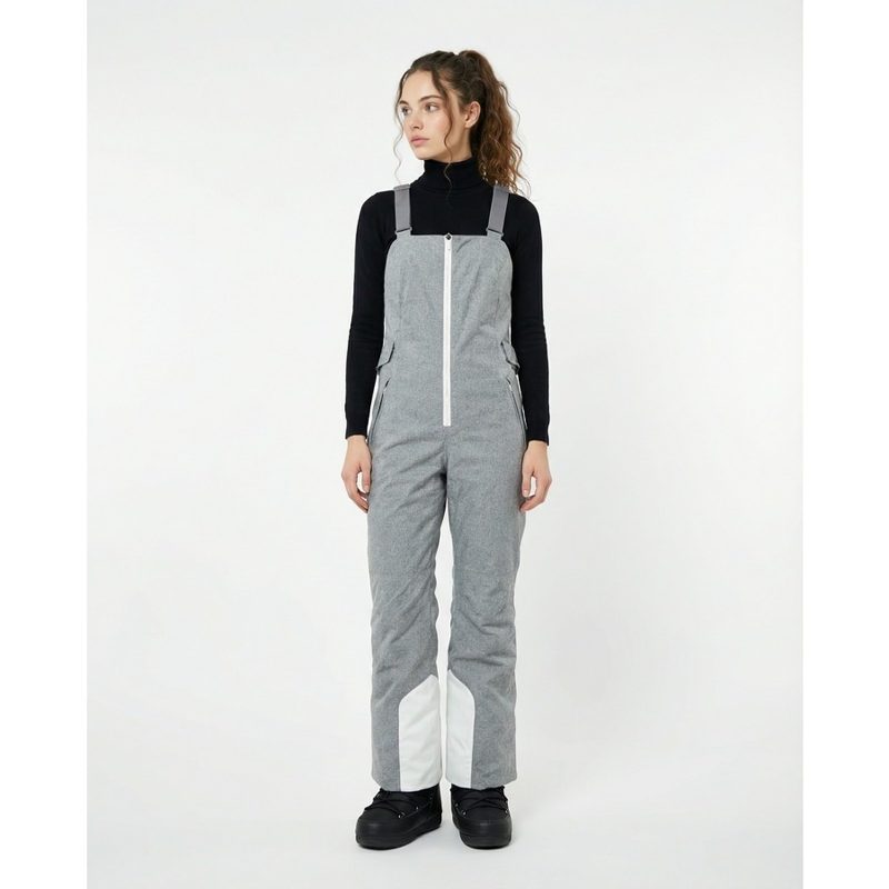 Brunello Cucinelli Light Grey Virgin Wool Ski Overalls_Grey
