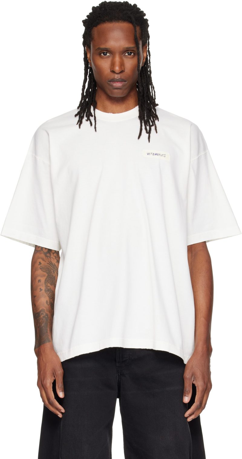 ์คํํ์ดํธ Scribbled Logo Oversized T-shirt 262669M213029