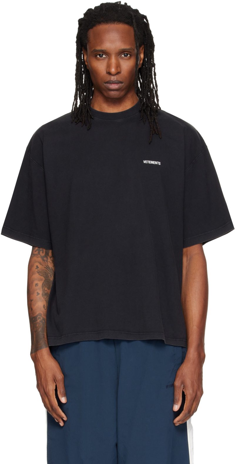 Black Classic Logo Boxy T-shirt 262669M213031